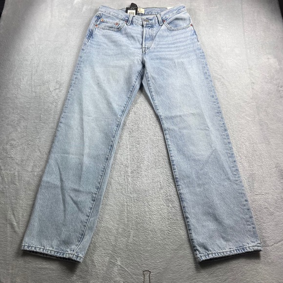 Levi's Denim - Levis 501 90s Jeans Womens 27x30 Light Wash Blue Straight Leg Denim A19590011